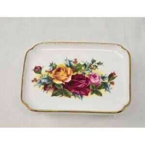 Royal Daulton visitor center Old Country Roses rectangular Trinket Tray